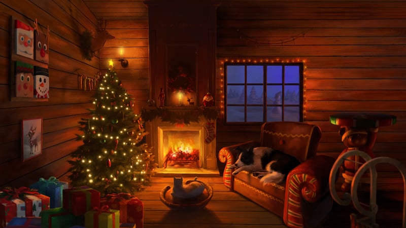 Christmas cover for Log Away on Steam