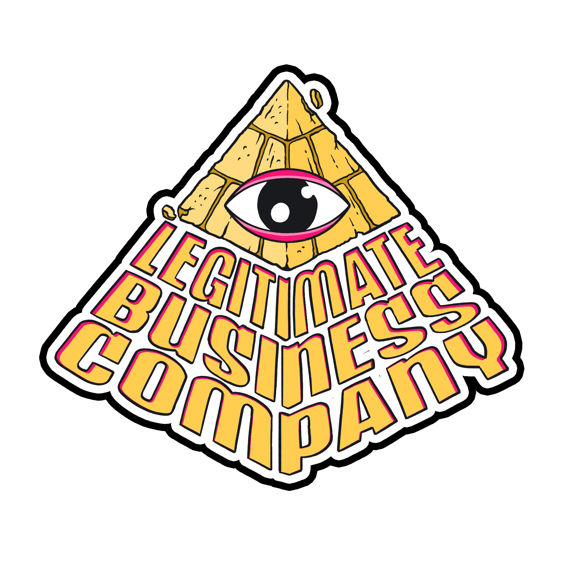Legitimate Business Company Sticker