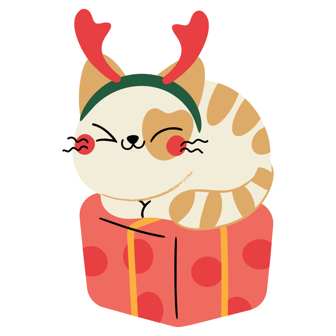 Gift Cat Sticker
