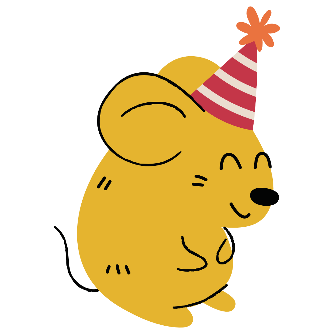 Holiday Mouse Sticker